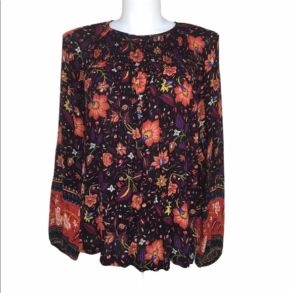Old Navy Tops - OLD NAVY BOHO PEASANT TOP BRIGHT MULIT COLORS